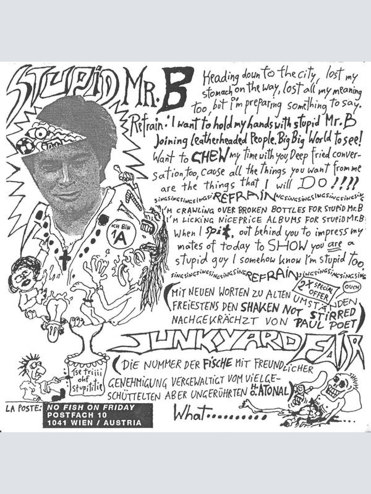 Vinyl / No Fish On Friday / Shaken Not Stirred - Stupid Mr. B / Junkyard Fair