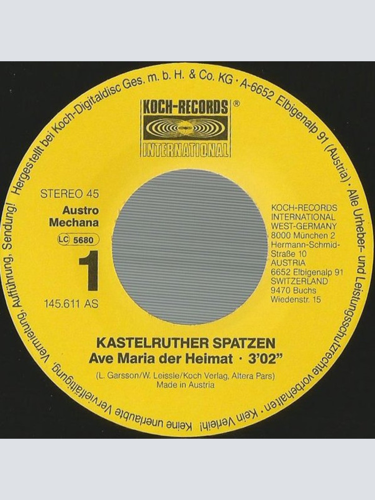 Vinyl / Kastelruther Spatzen - Ave Maria Der Heimat