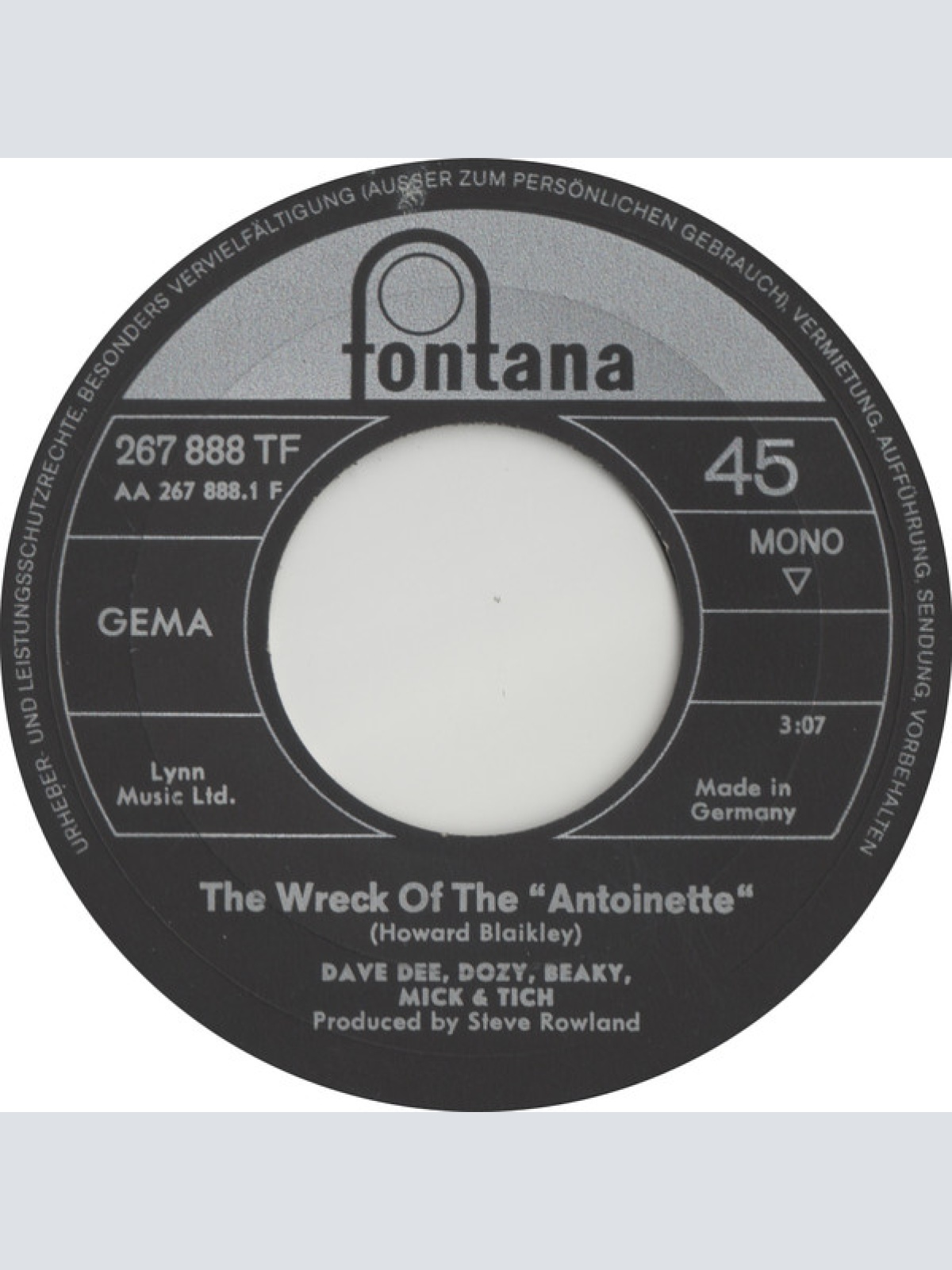 Vinyl / Dave Dee, Dozy, Beaky, Mick & Tich - The Wreck Of The "Antoinette"