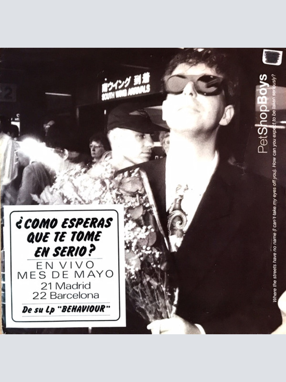 Vinyl / Pet Shop Boys - Where The Streets Have No Name (I Can't Take My Eyes Off You) / How Can You Expect To Be Taken Seriously?