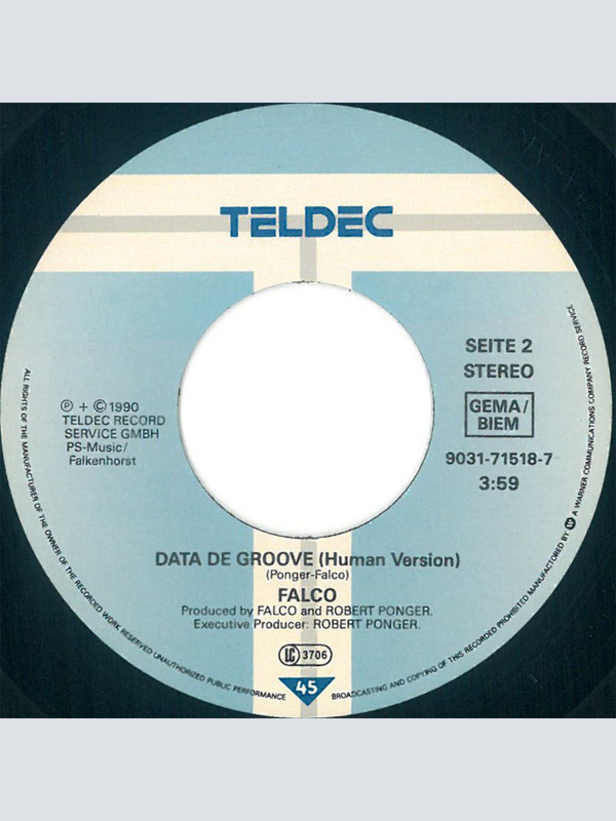 Vinyl / Falco - Data De Groove