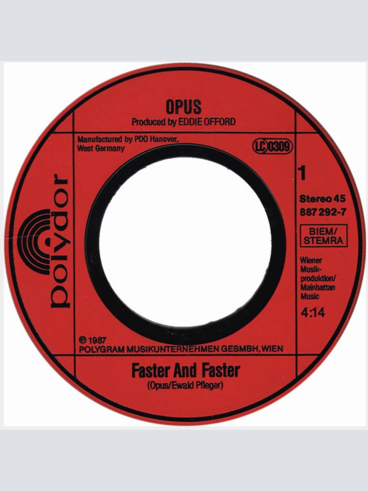 Vinyl / Opus - Faster And Faster