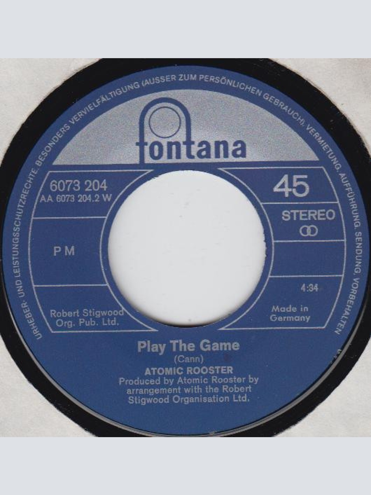 Vinyl / Atomic Roooster* - Tomorrow Night