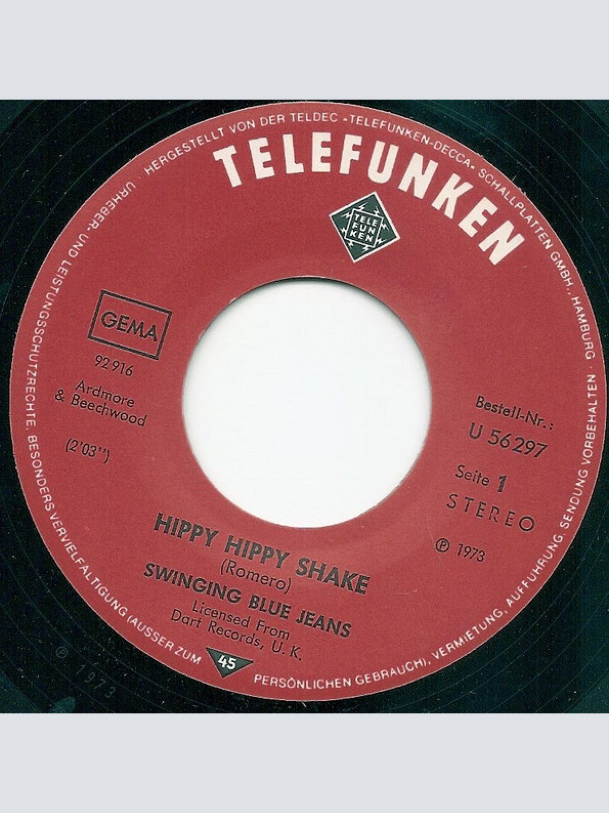 Vinyl / The Swinging Blue Jeans - Hippy Hippy Shake