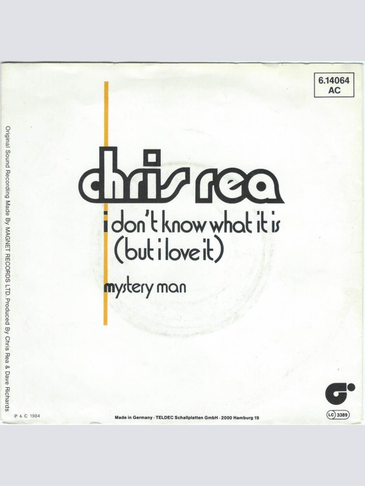Vinyl / Chris Rea - I Don't Know What It Is (But I Love It)