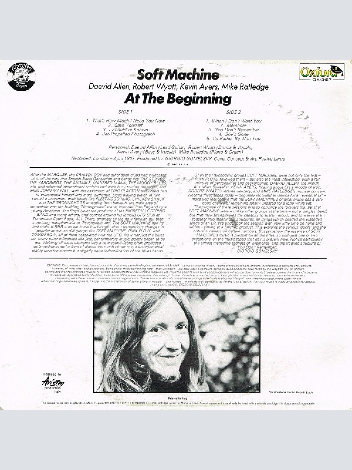Vinyl / Soft Machine - At The Beginning