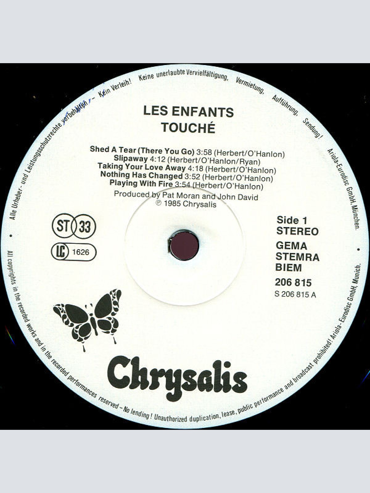 Vinyl / Les Enfants - Touché