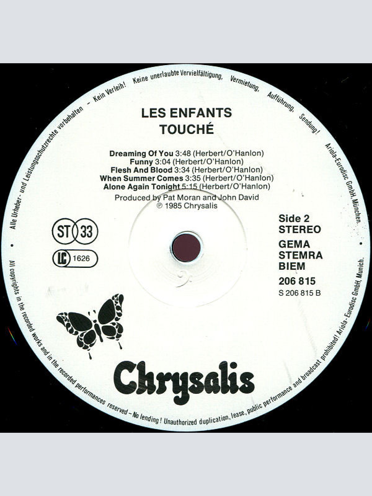 Vinyl / Les Enfants - Touché