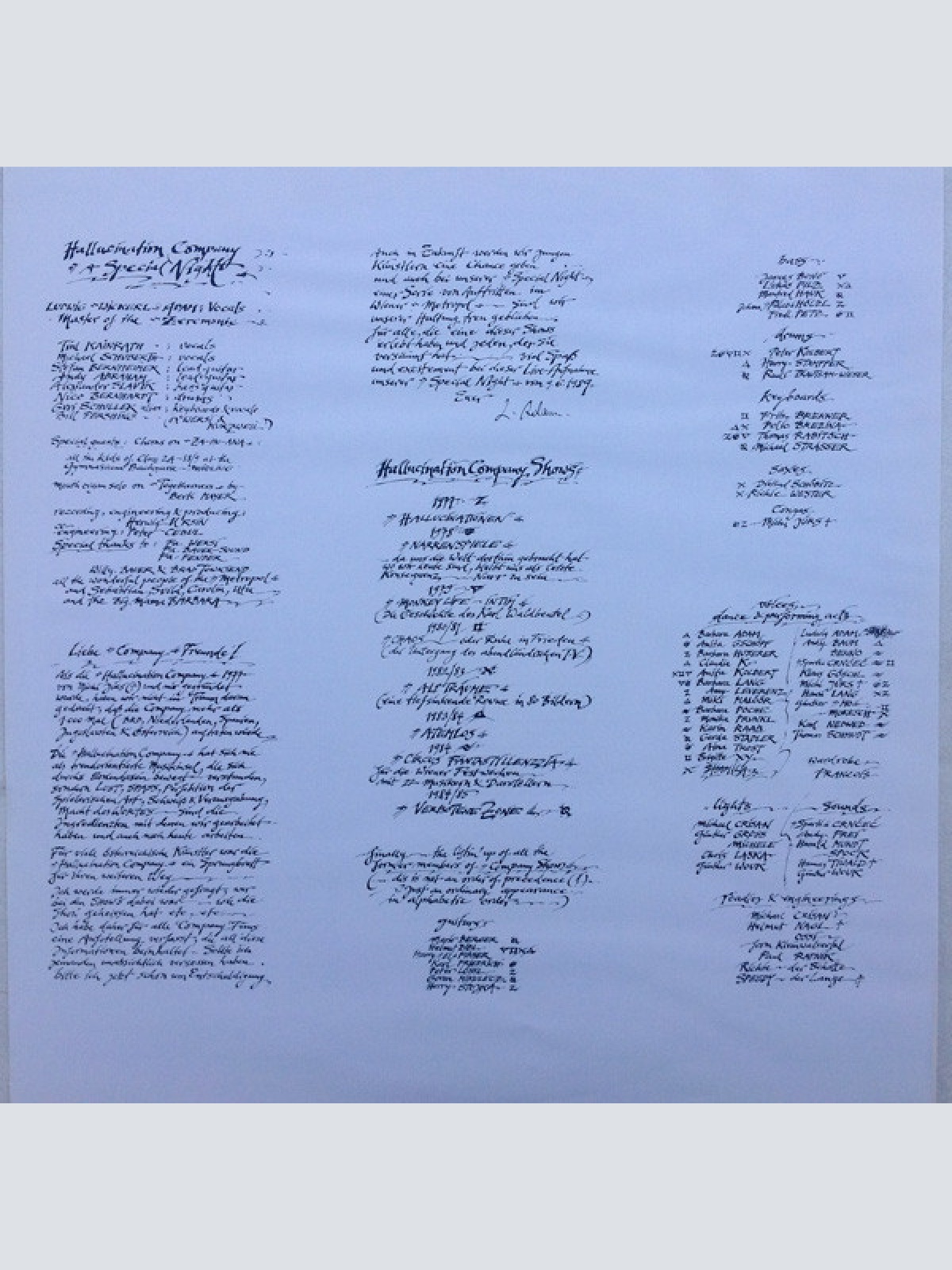 Vinyl / Hallucination Company - A Special Night ! Live