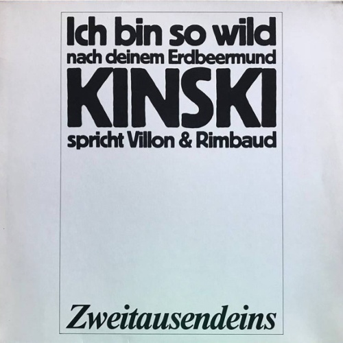 Vinyl / Klaus Kinski - Kinski Spricht Villon Und Rimbaud 1