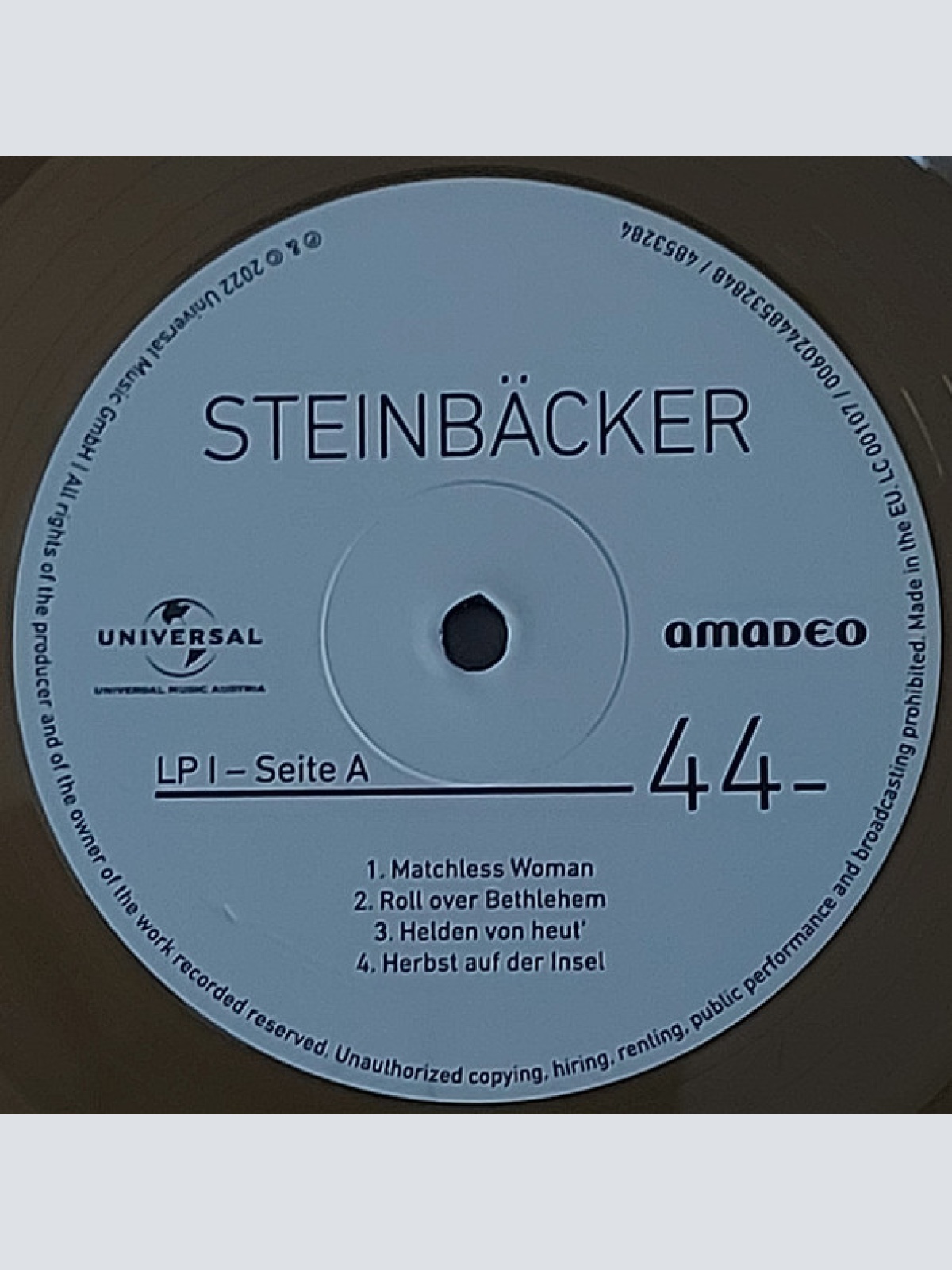 Vinyl / Steinbäcker* - 44