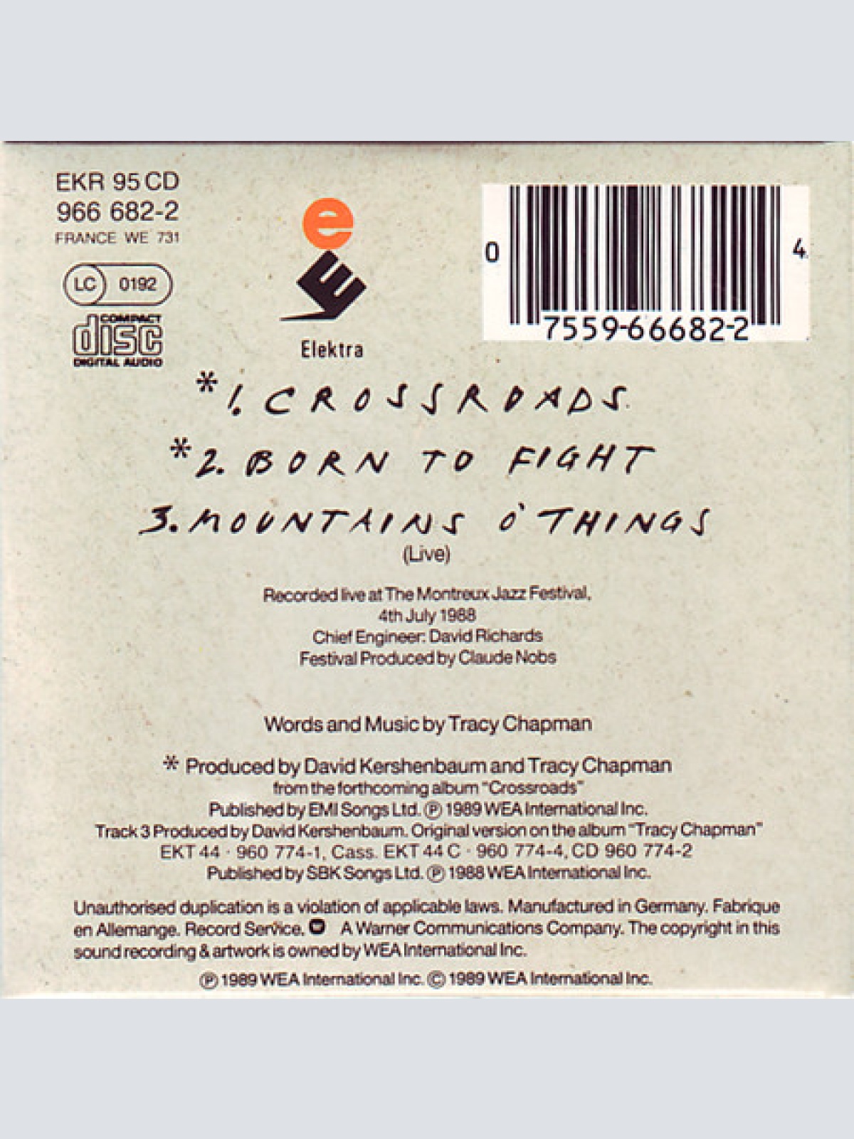 CD / Tracy Chapman - Crossroads