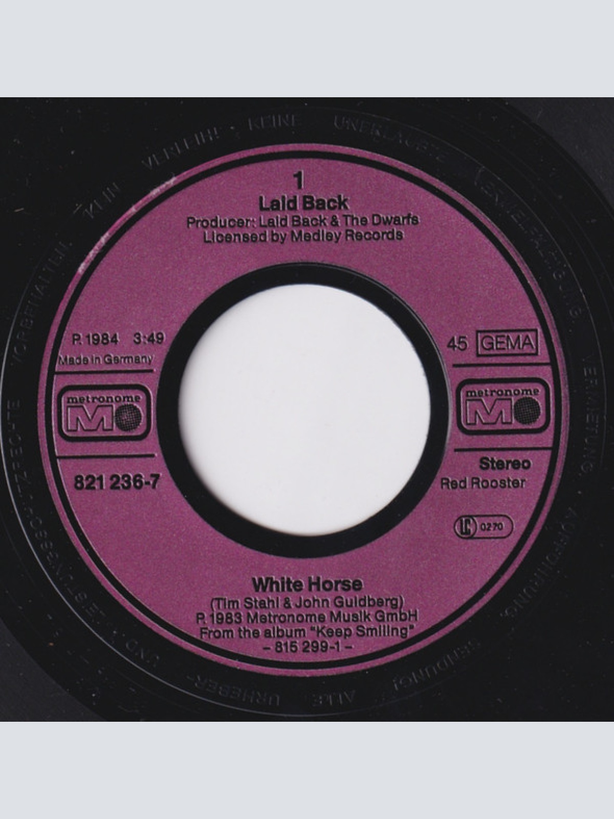 Vinyl / Laid Back - White Horse