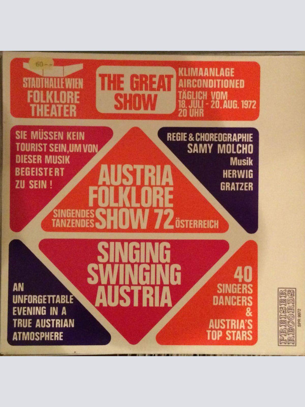 Vinyl / Austria Folklore Show-Sänger, Austria Folklore Show-Orchester, Herwig Gratzer - Austria Folklore Show 1972