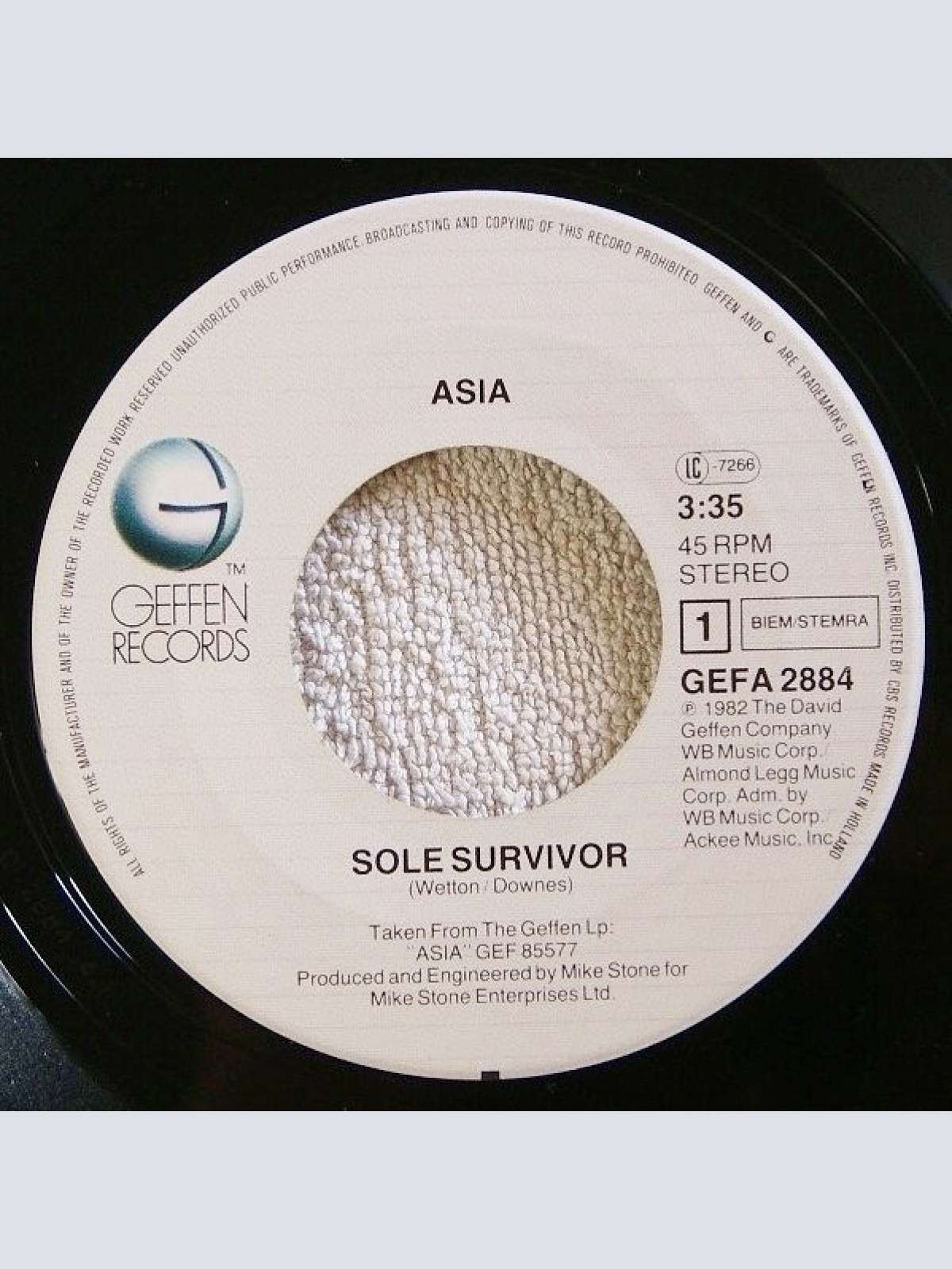 Vinyl / Asia (2) - Sole Survivor