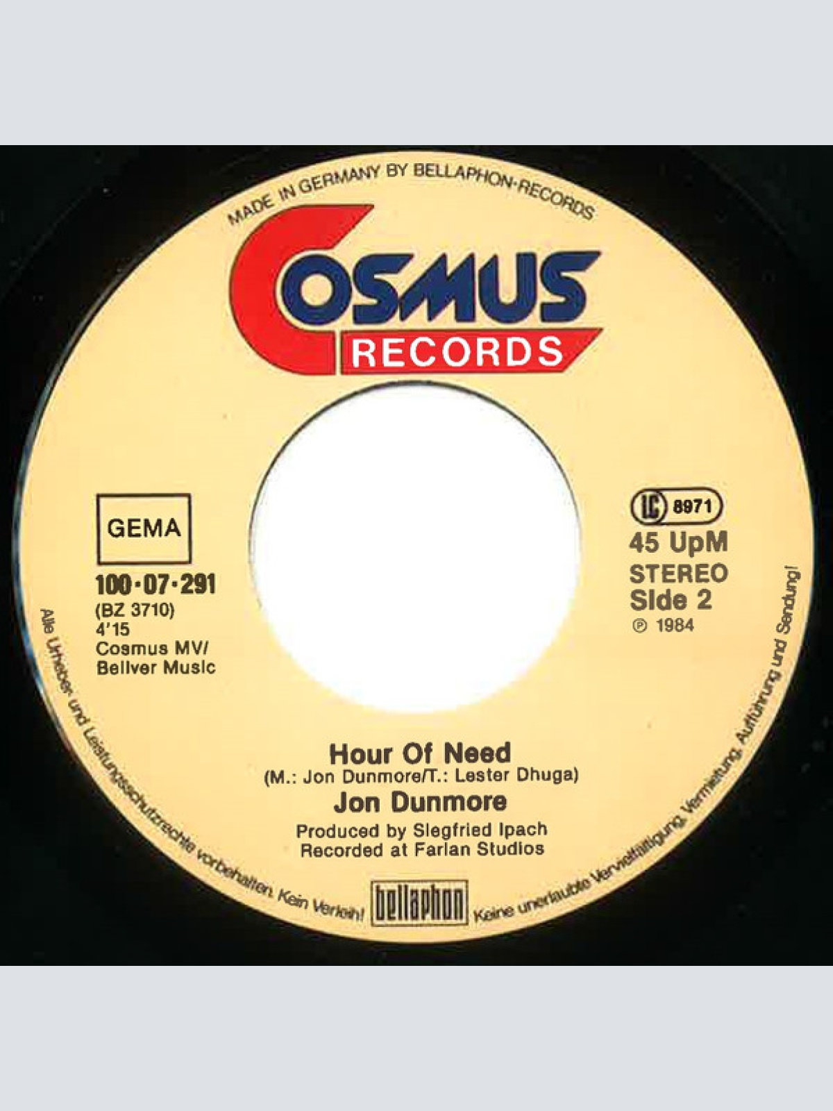 Vinyl / Jon Dunmore Guests Limerick - Bring Your Problems To Me