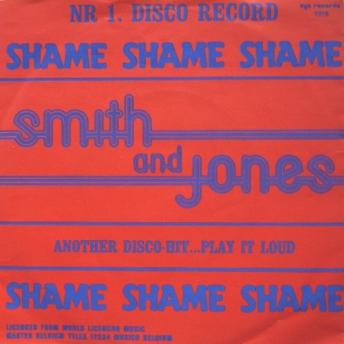 Vinyl / Smith And Jones - Shame Shame Shame