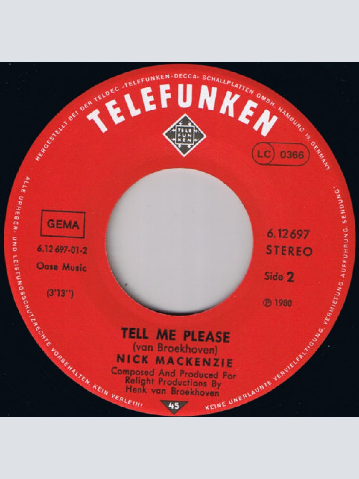 Vinyl / Nick MacKenzie - Hello, Good Morning