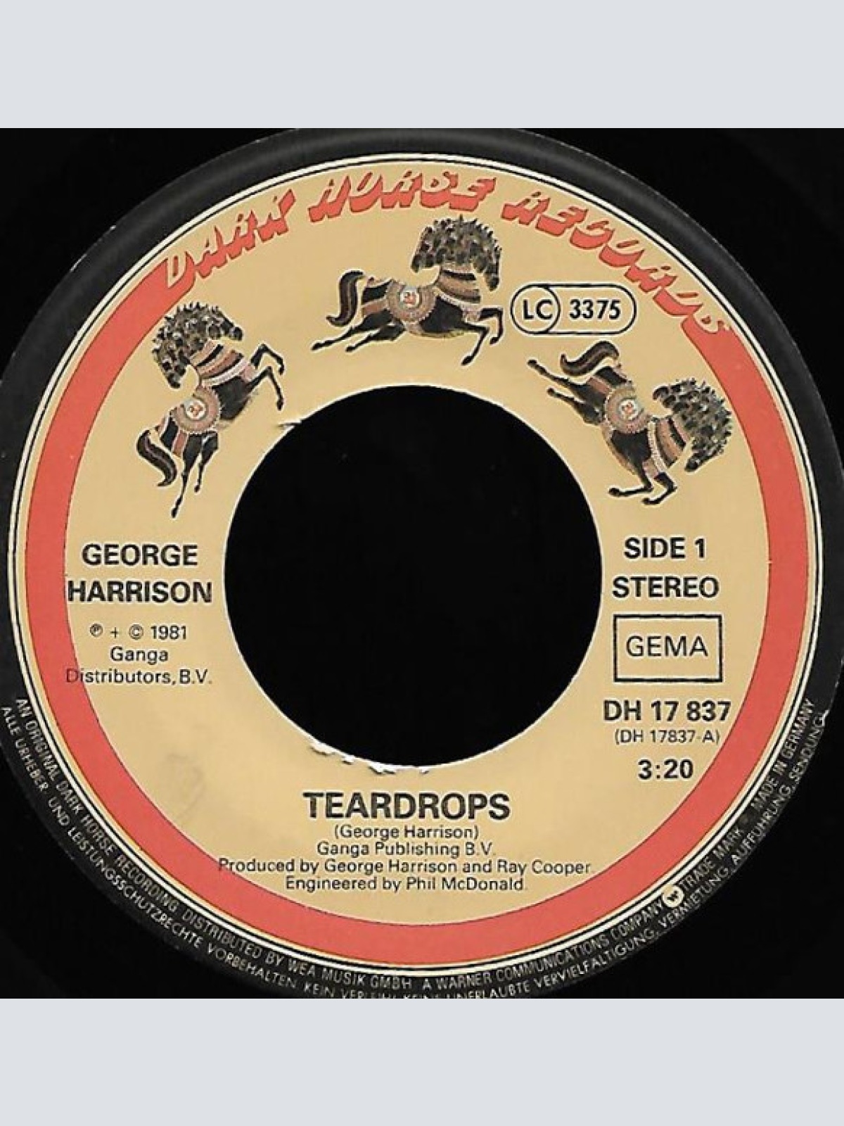 Vinyl / George Harrison - Teardrops