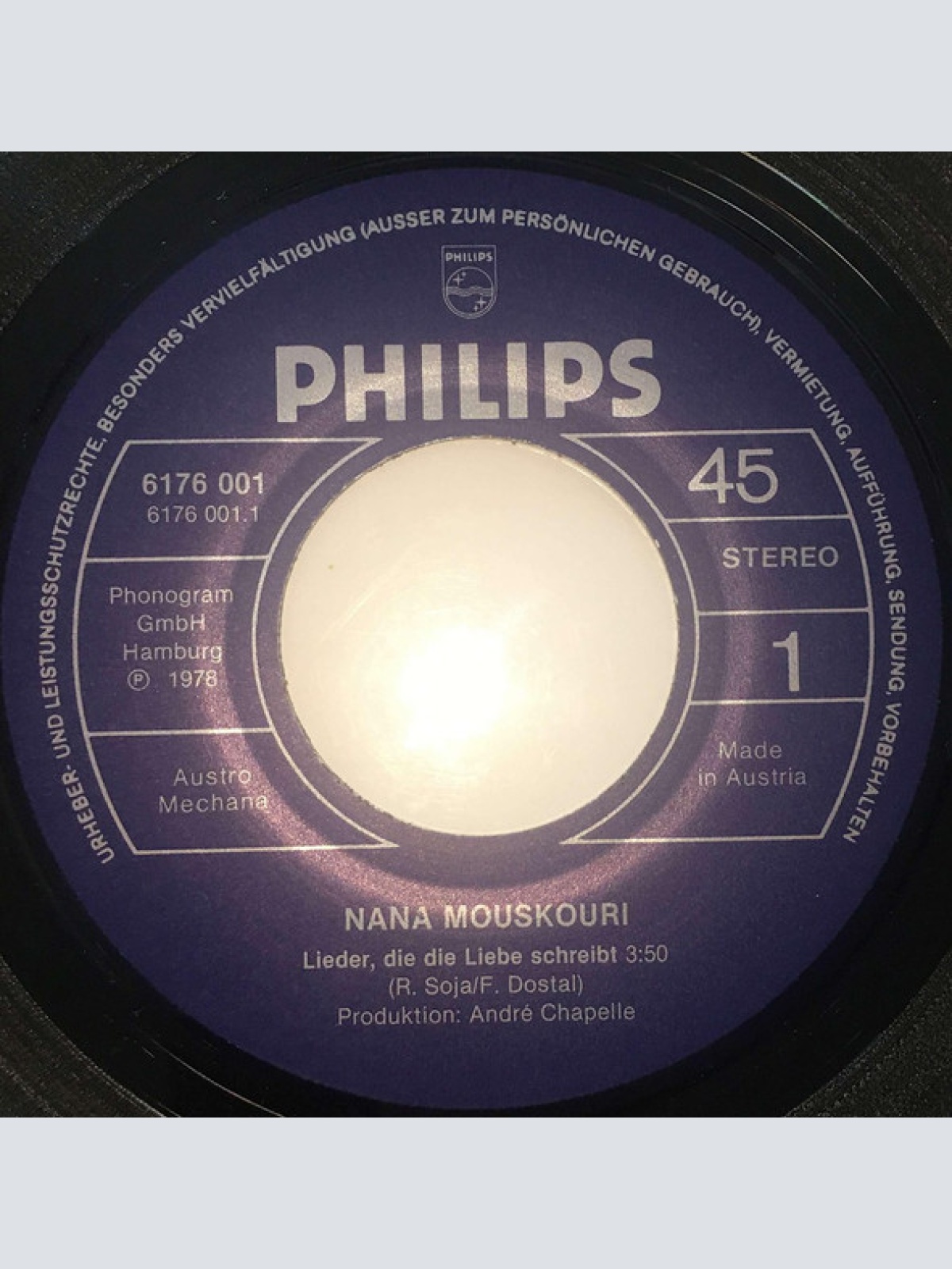 Vinyl / Nana Mouskouri - Lieder, Die Die Liebe Schreibt