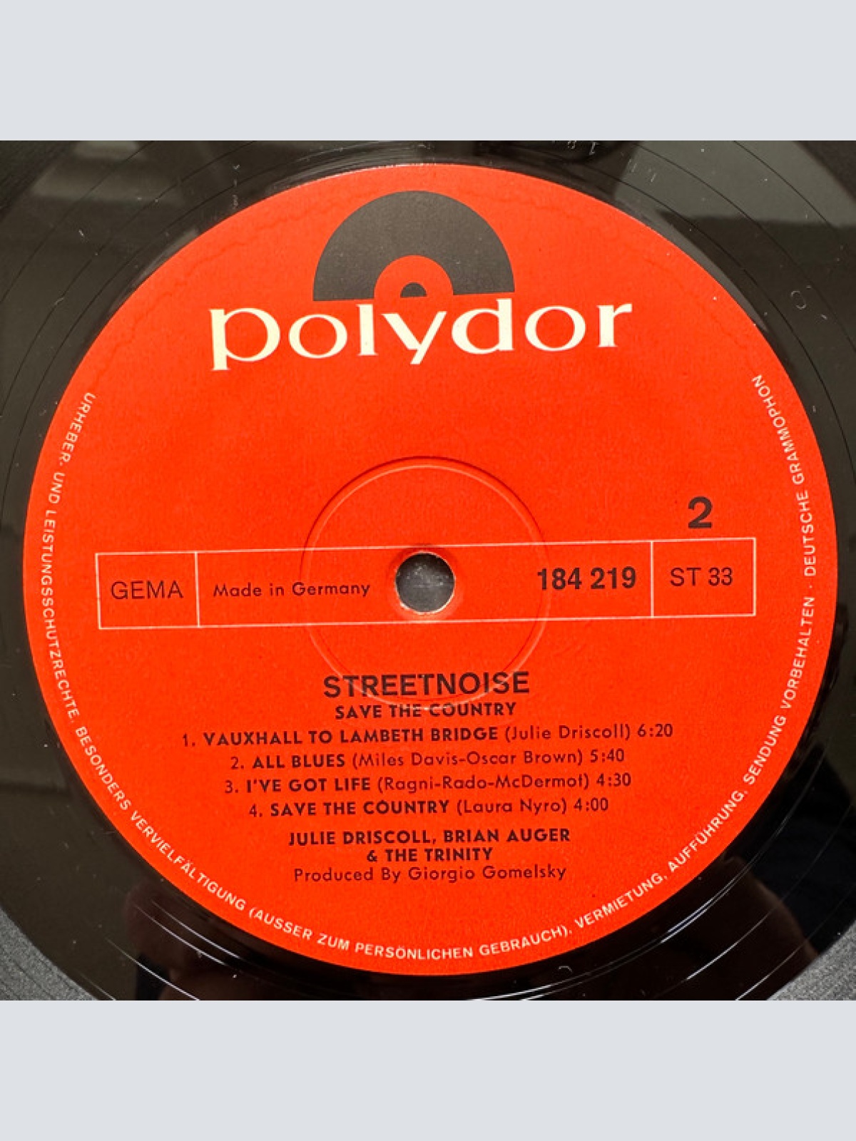 Vinyl / Julie Driscoll, Brian Auger & The Trinity - Streetnoise