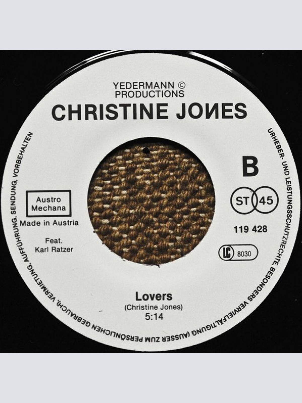 Vinyl / Christine Jones (3) - Summertime / Lovers