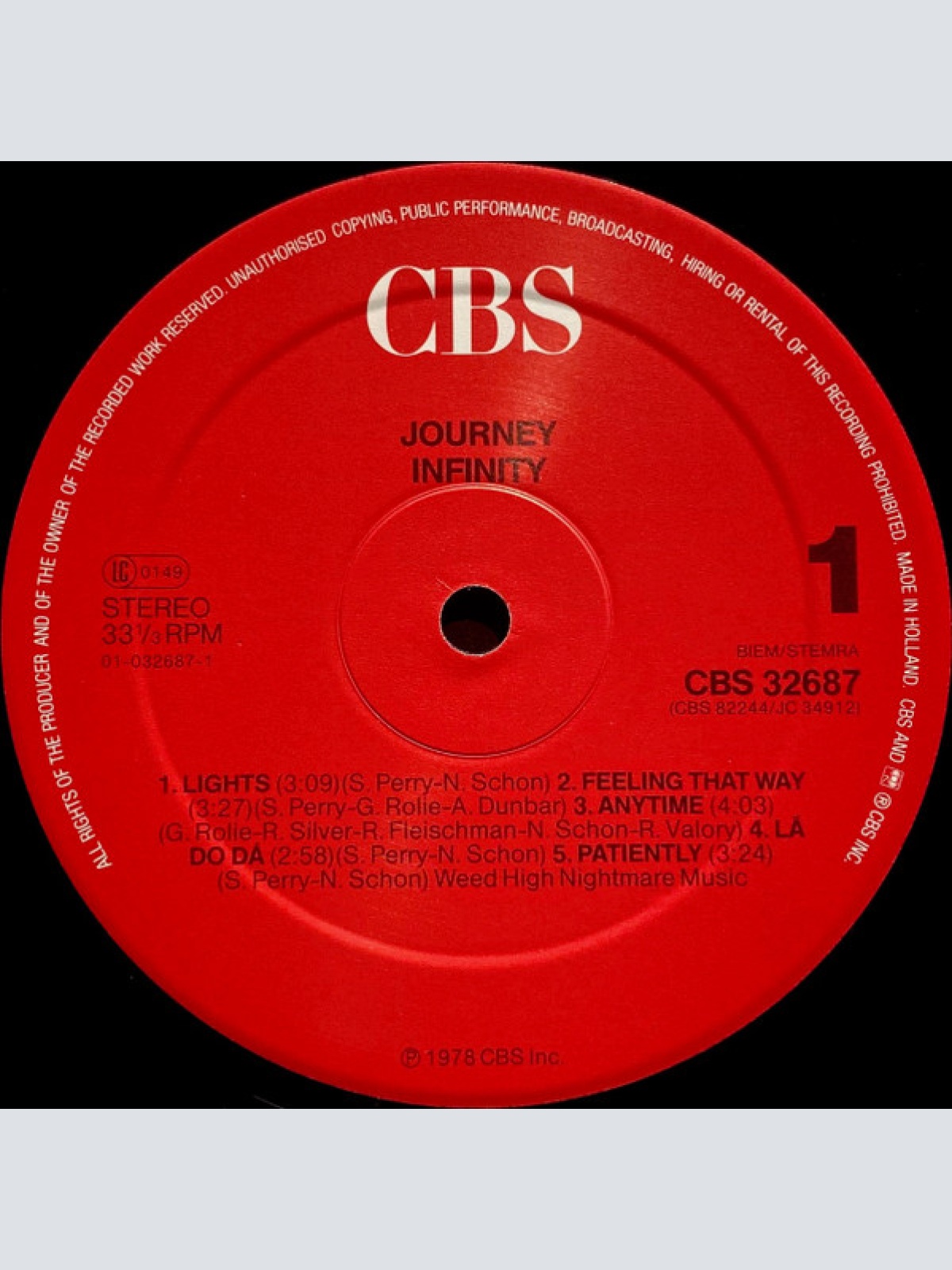 Vinyl / Journey - Infinity