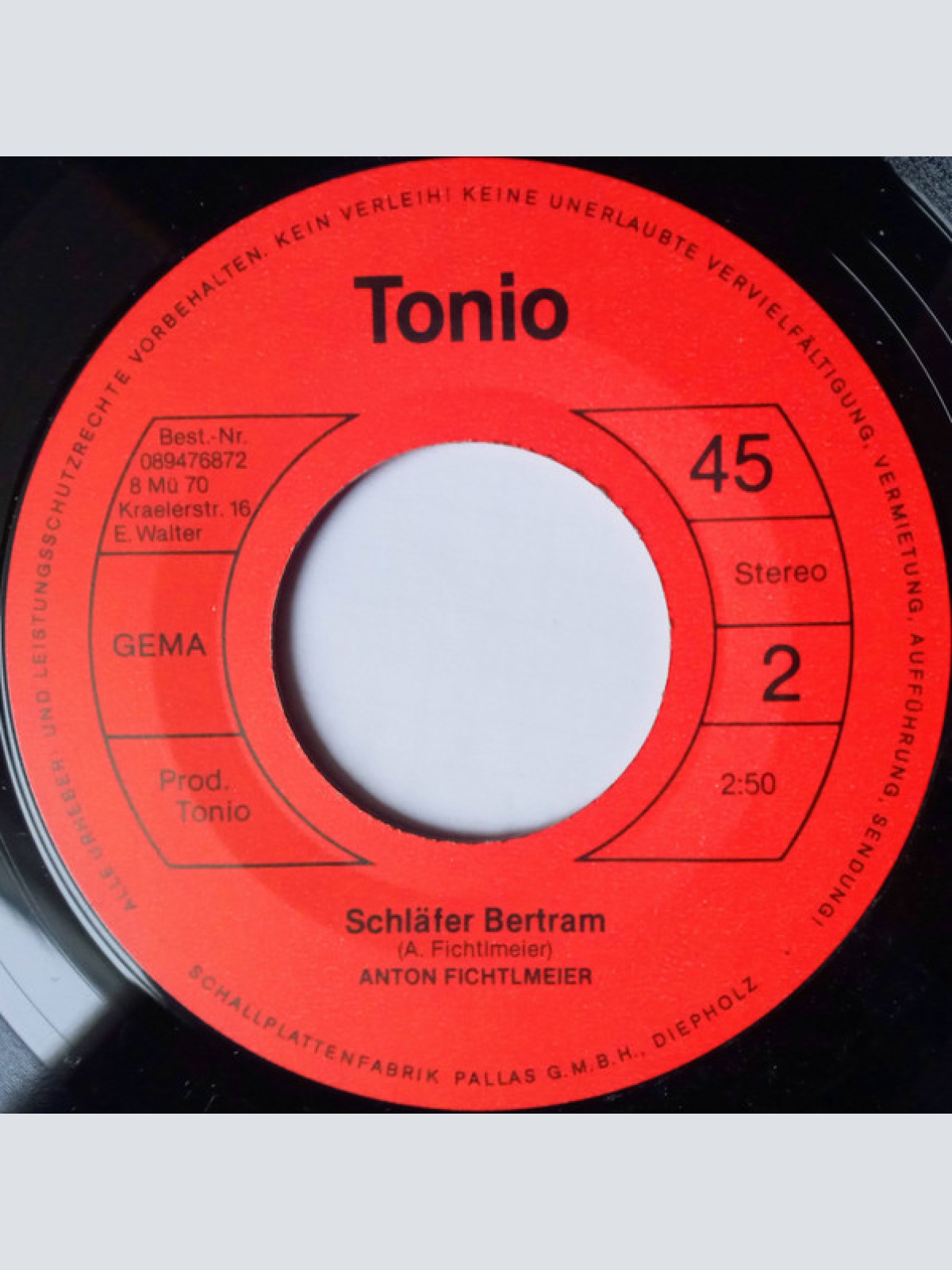 Vinyl / Anton Fichtlmeier - Rock'n Roll Lawine (Wir Fahr'n Ins Grüne)