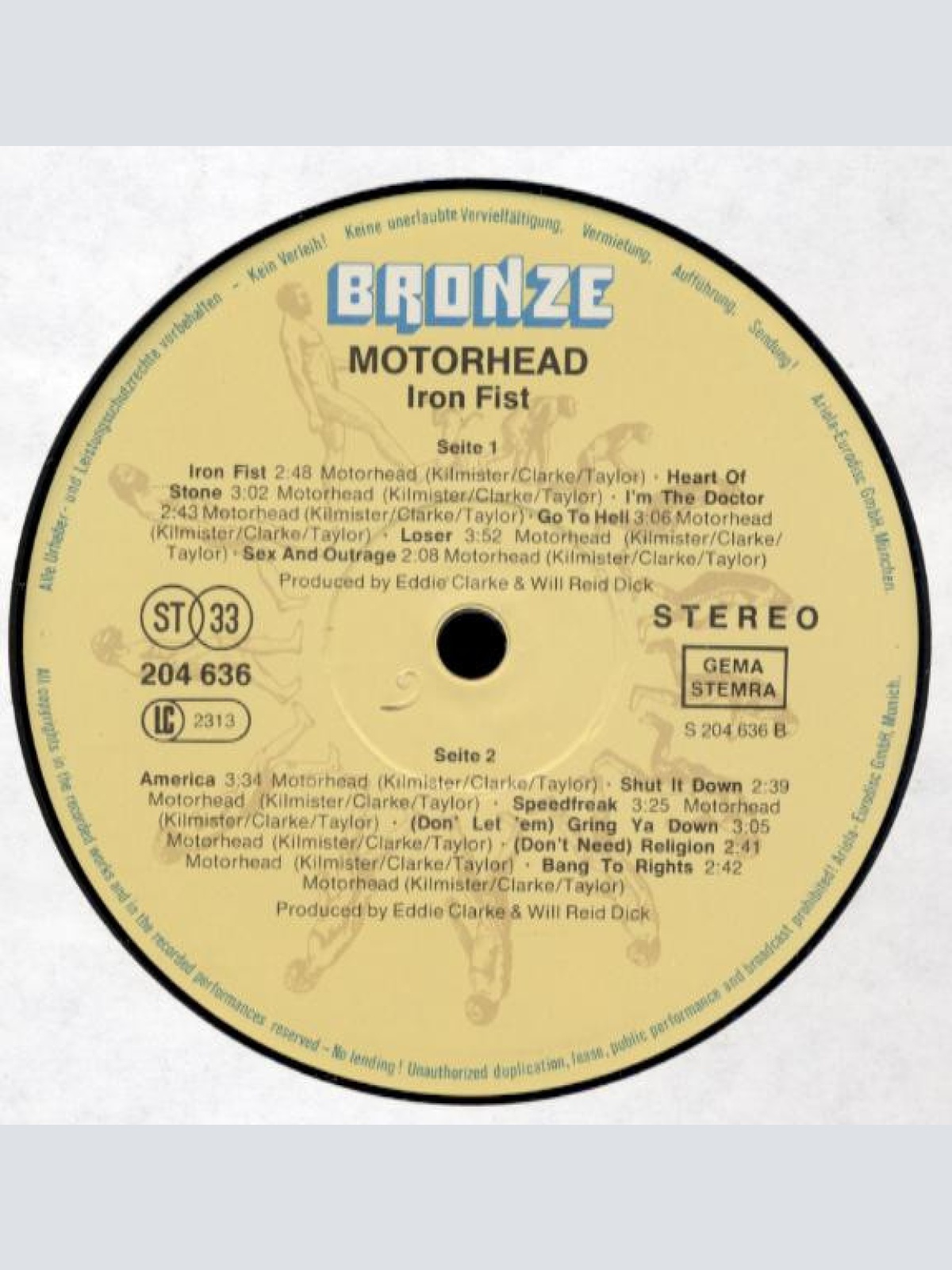 Vinyl / Motörhead - Iron Fist