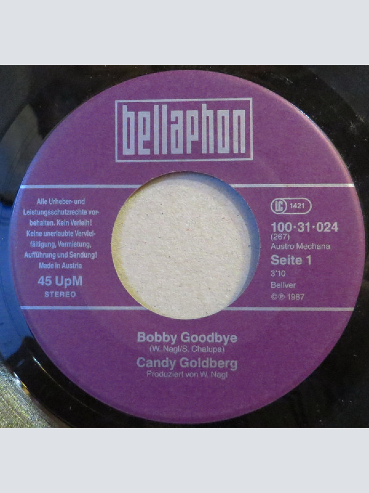 Vinyl / Candy Goldberg - Bobby Goodbye