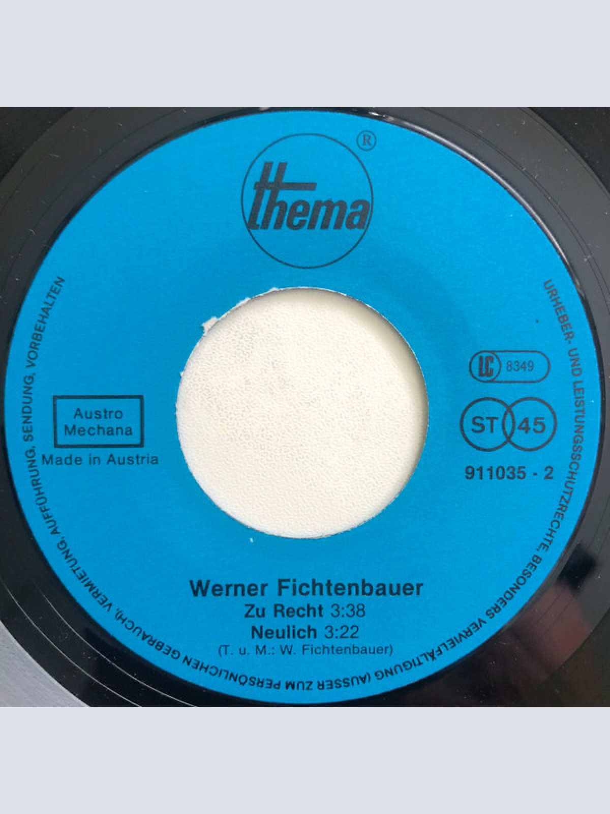 Vinyl / Werner Fichtenbauer - Fliag'n