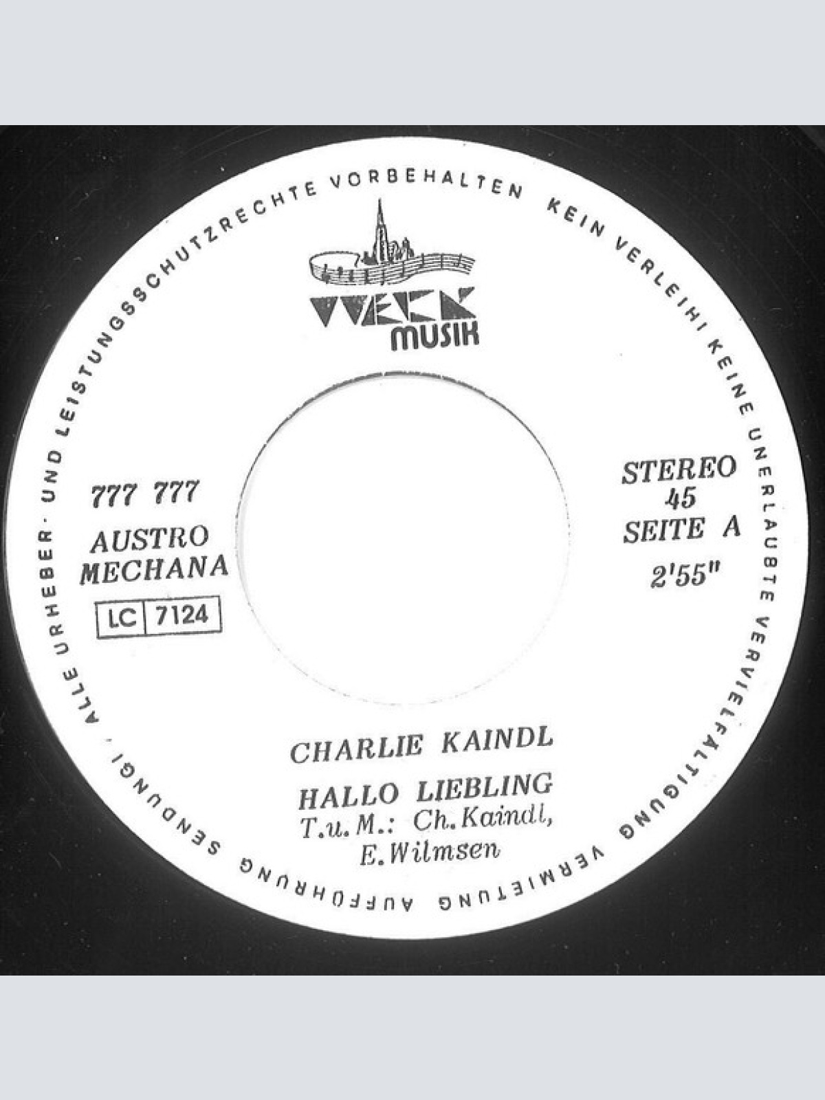 Vinyl / Charlie Kaindl* - Hallo Liebling