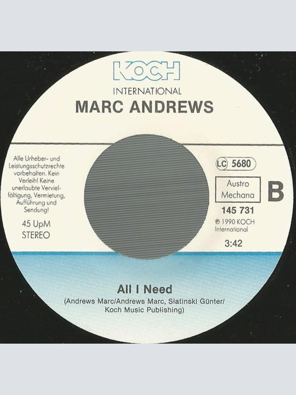 Vinyl / Marc Andrews - Wanna Be The Man