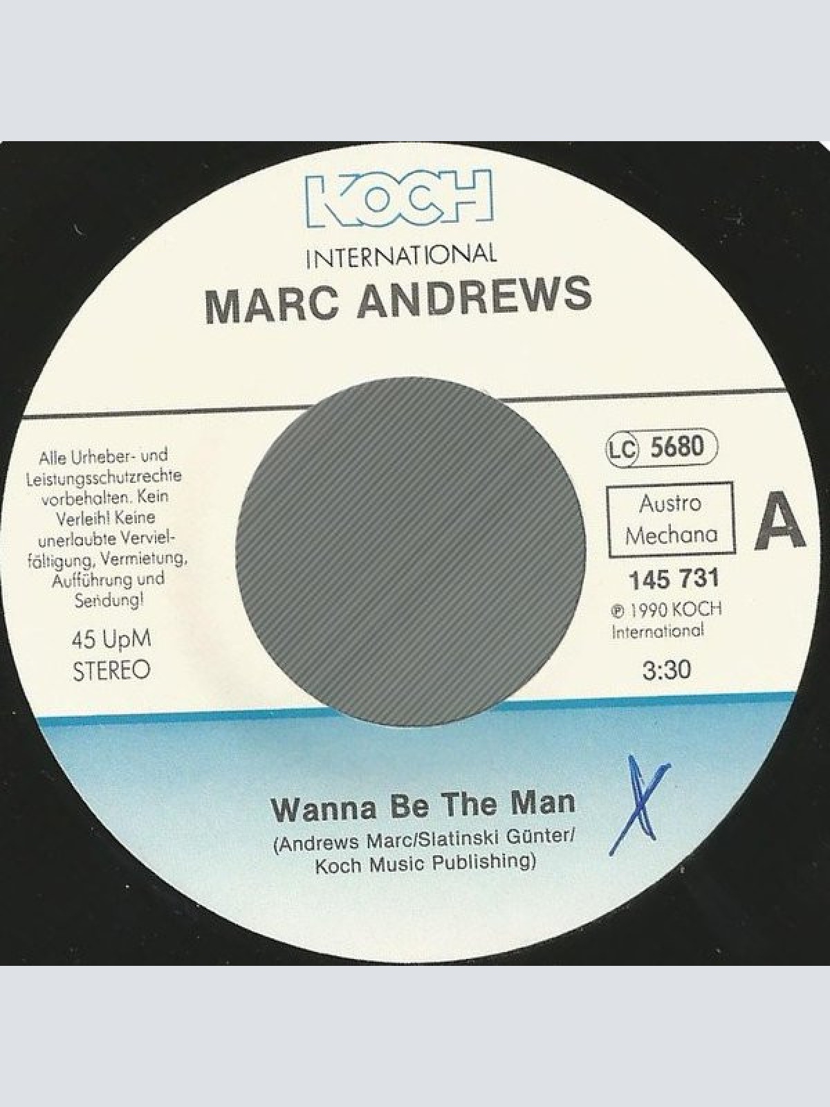 Vinyl / Marc Andrews - Wanna Be The Man