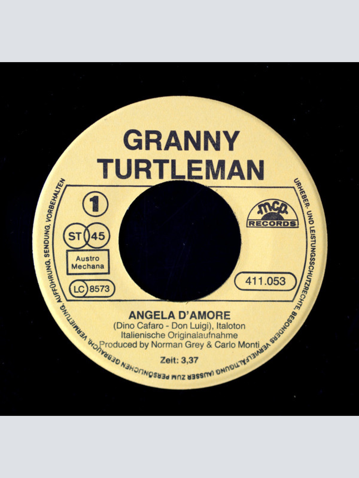 Vinyl / Granny Turtleman - Angela D'Amore
