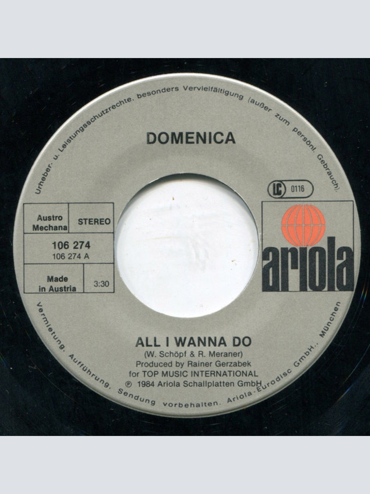Vinyl / Domenica (4) - All I Wanna Do