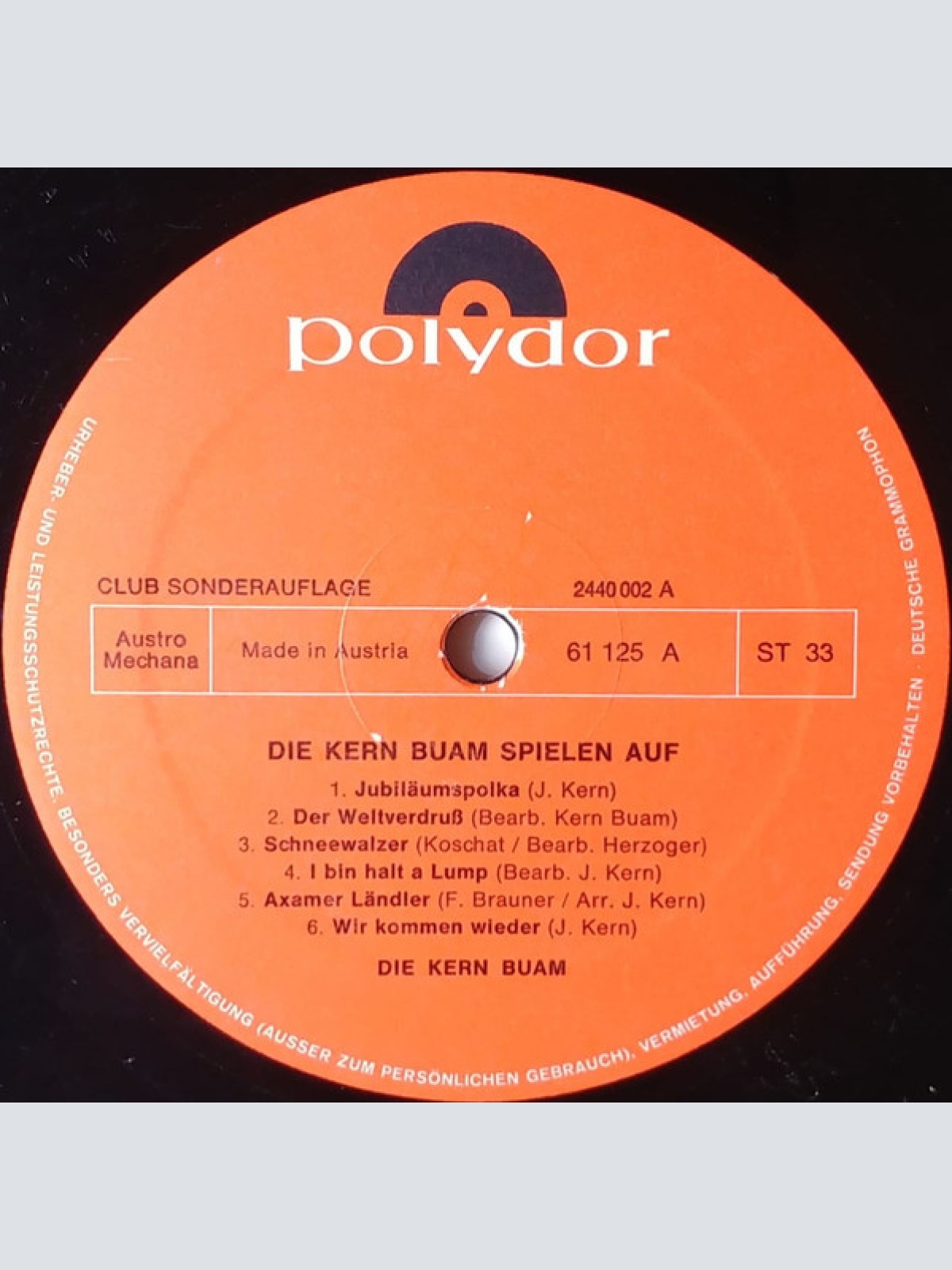 Vinyl / Die Kern Buam - Die Kern Buam Spielen Auf