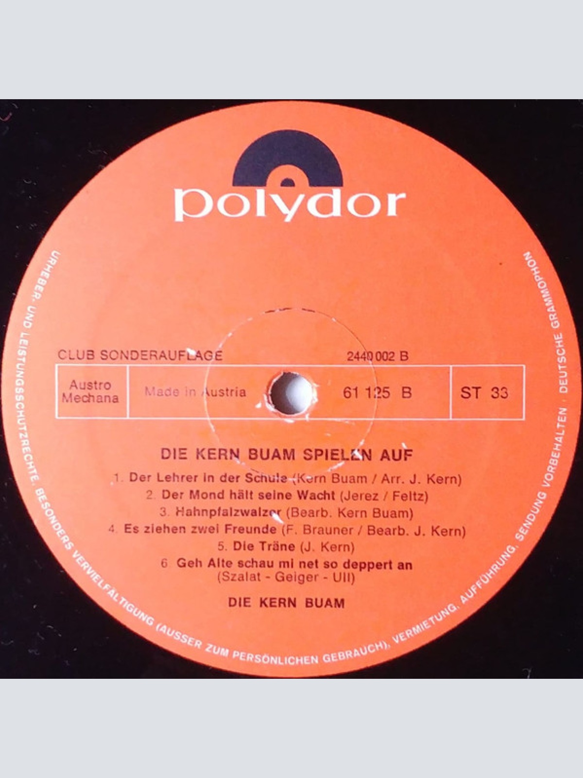 Vinyl / Die Kern Buam - Die Kern Buam Spielen Auf