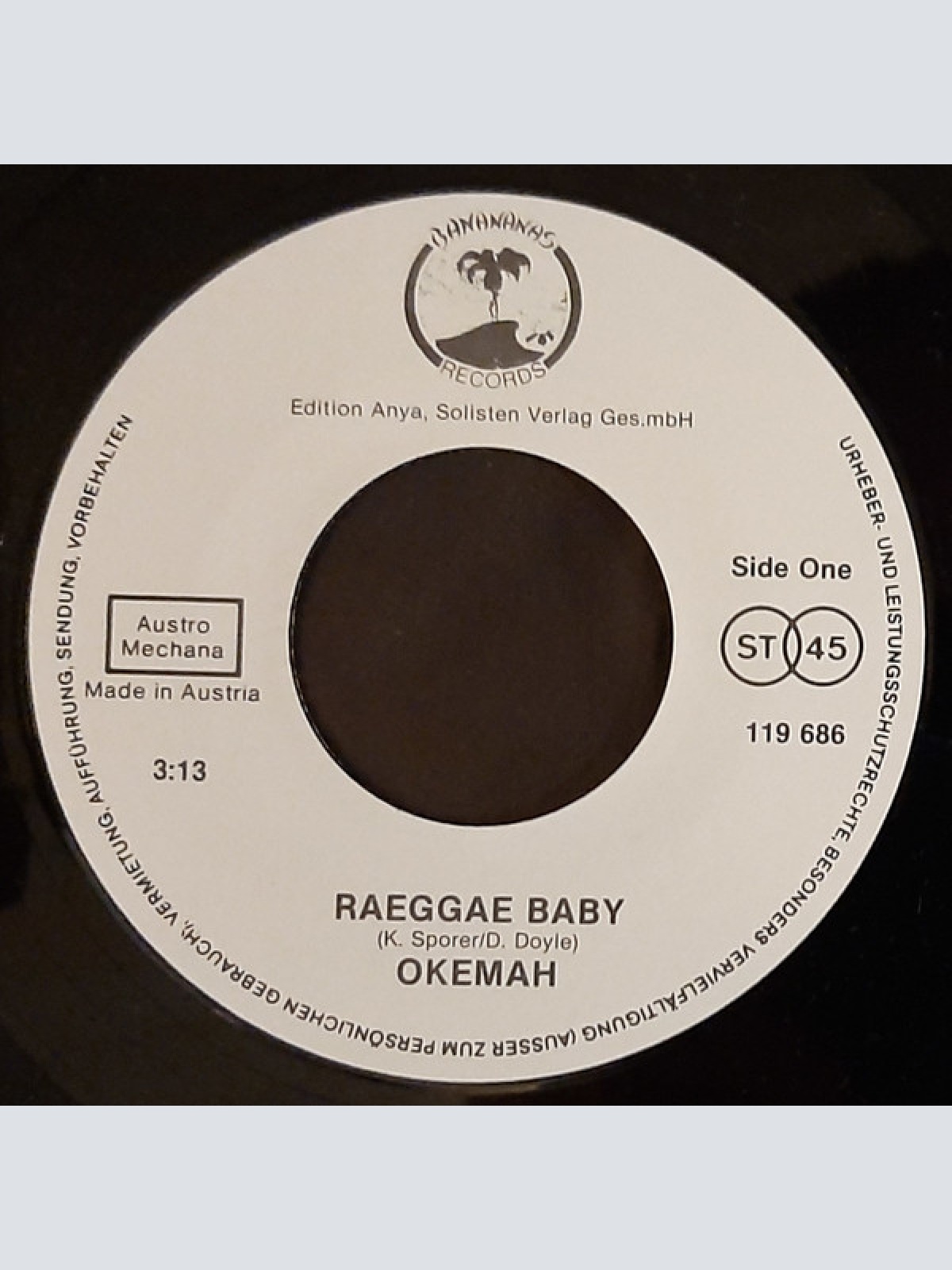 Vinyl / Okemah - Reggae Baby