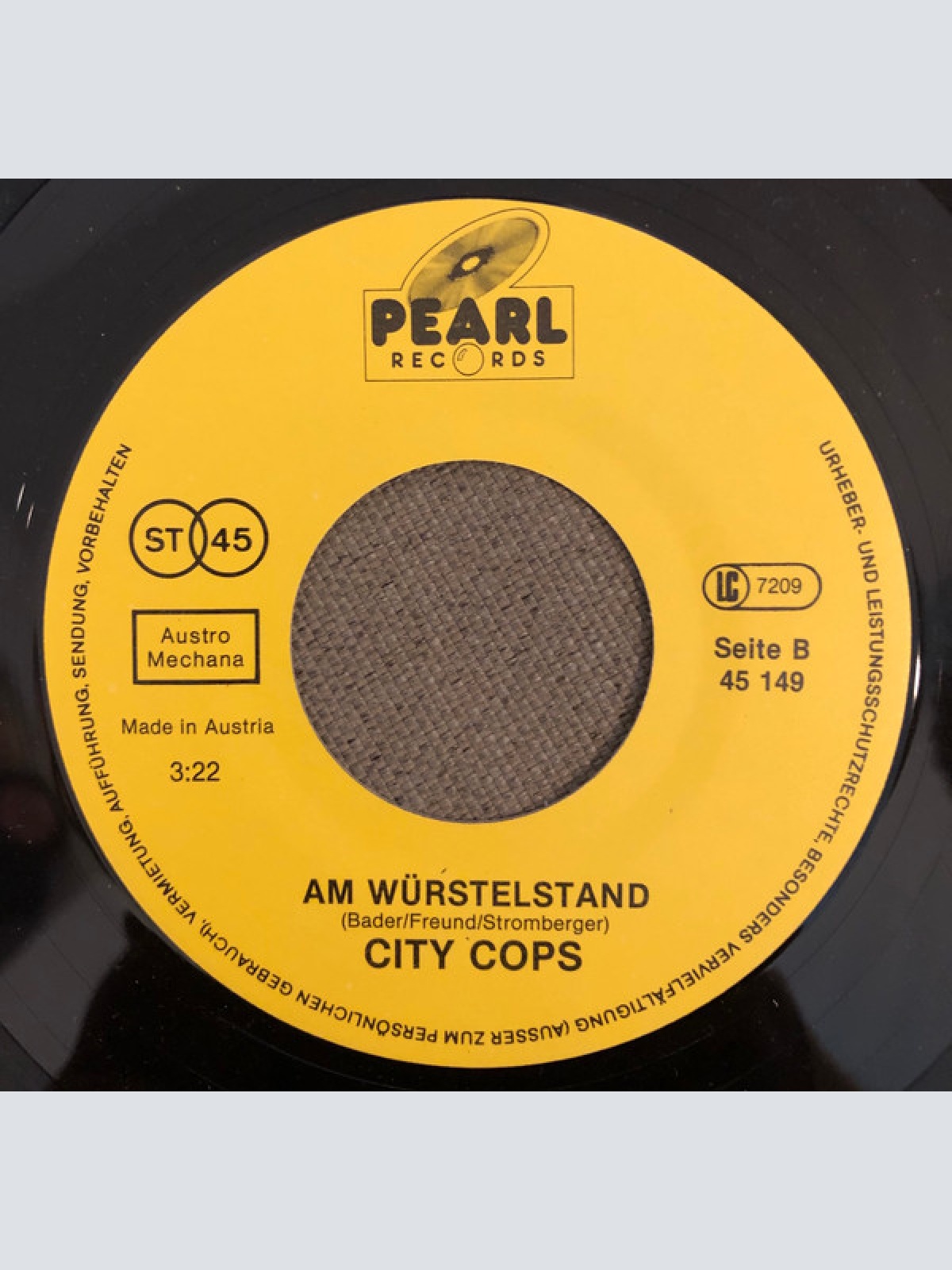 Vinyl / City Cops - Der Strizzi