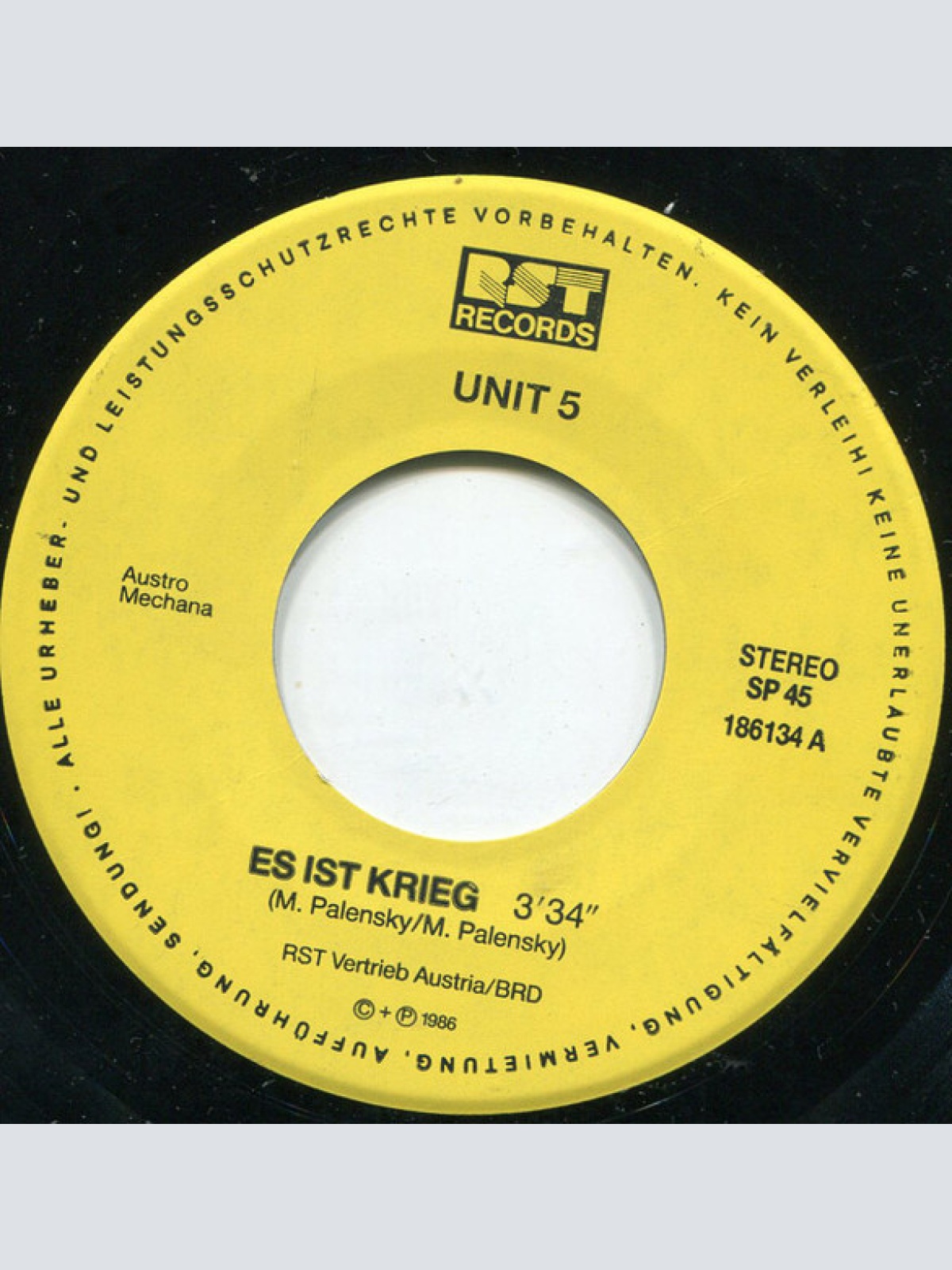 Vinyl / Unit 5 (4) - Es Ist Krieg!