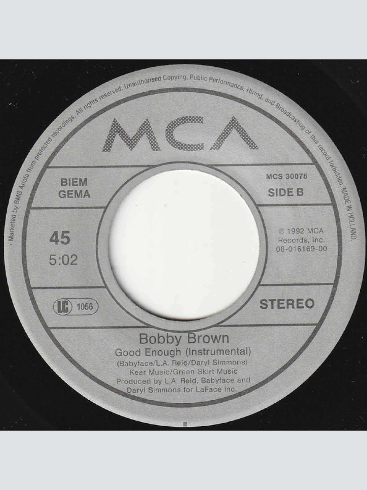 Vinyl / Bobby Brown - Good Enough