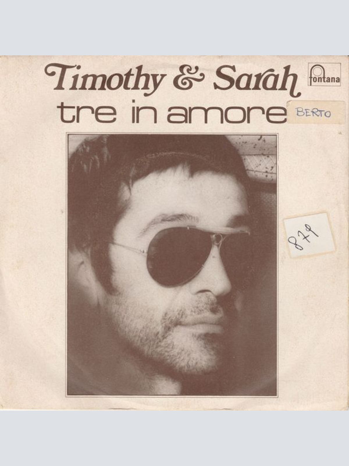 Vinyl / Timothy (17) & Sarah (73) - Tre In Amore / Timothy E Luca