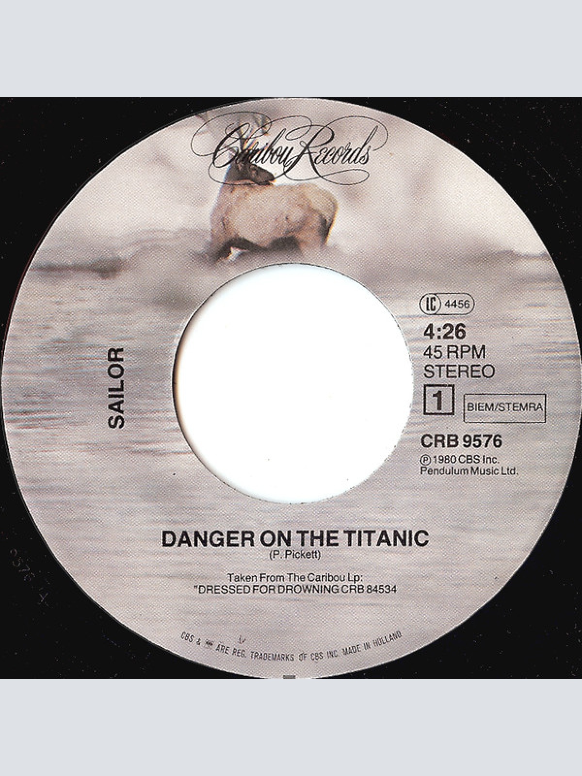Vinyl / Sailor - Danger...On...The...Titanic