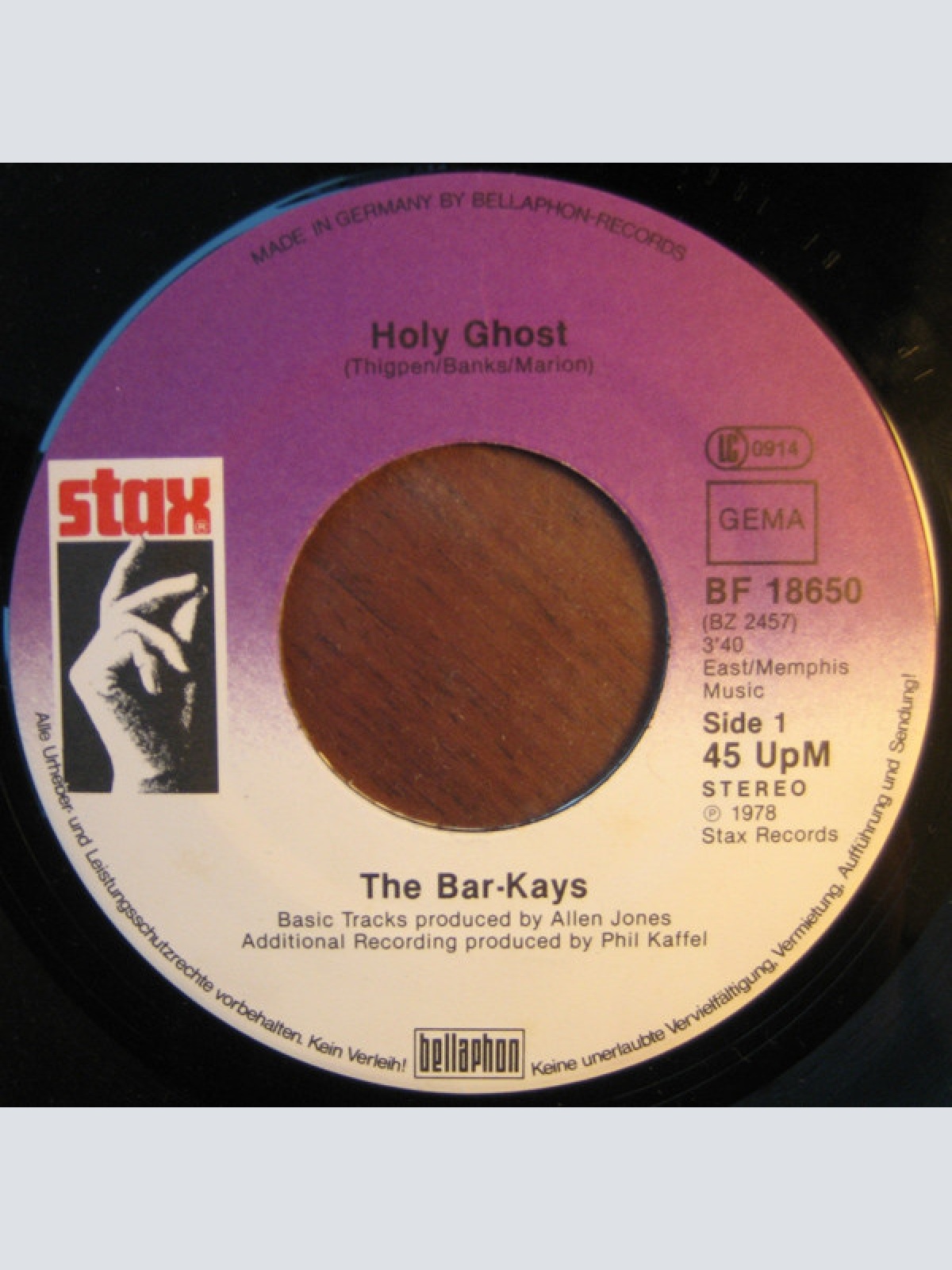 Vinyl / The Bar-Kays* - Holy Ghost