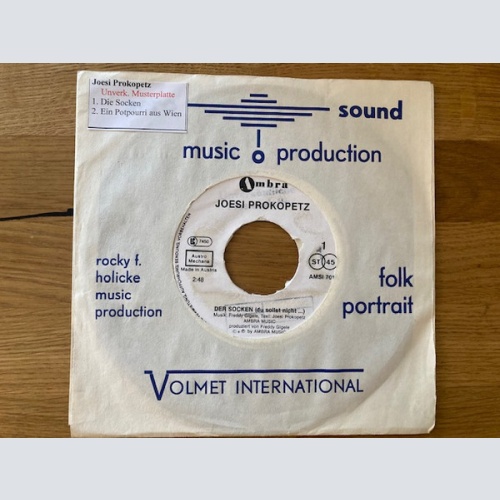 Vinyl / Joesi Prokopetz - Der Socken