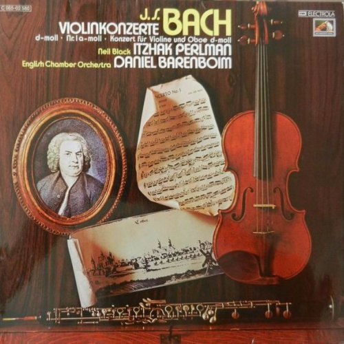 Vinyl / J. S. Bach* - Itzhak Perlman, Daniel Barenboim, Neil Black (3), The English Chamber Orchestra* - Violinkonzerte d-moll • Nr. 1 a-moll • Konzert Für Violine Und Oboe d-moll