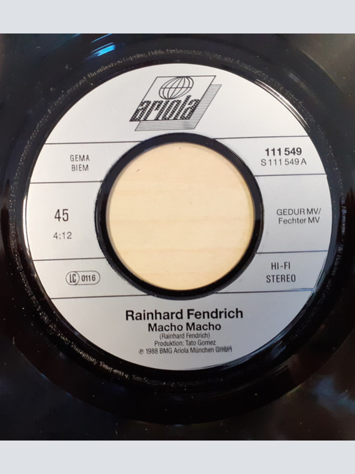 Vinyl / Rainhard Fendrich - Macho Macho
