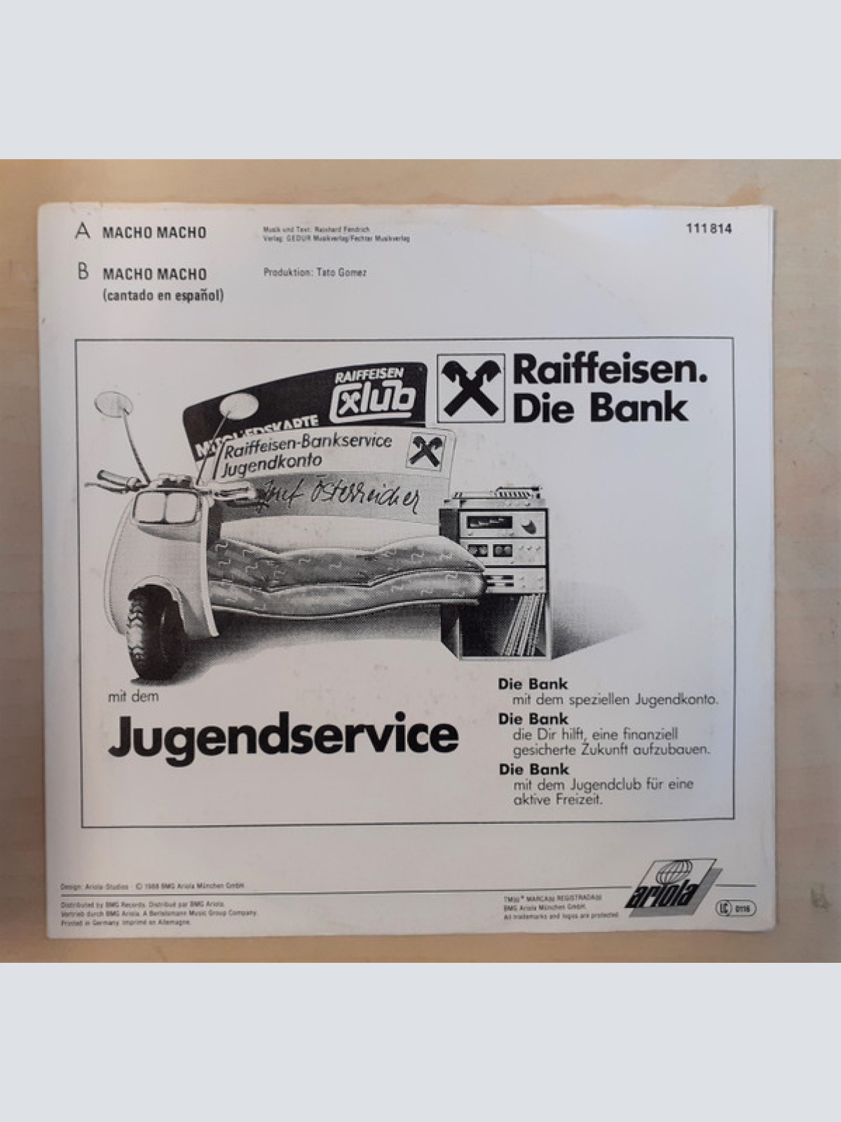 Vinyl / Rainhard Fendrich - Macho Macho