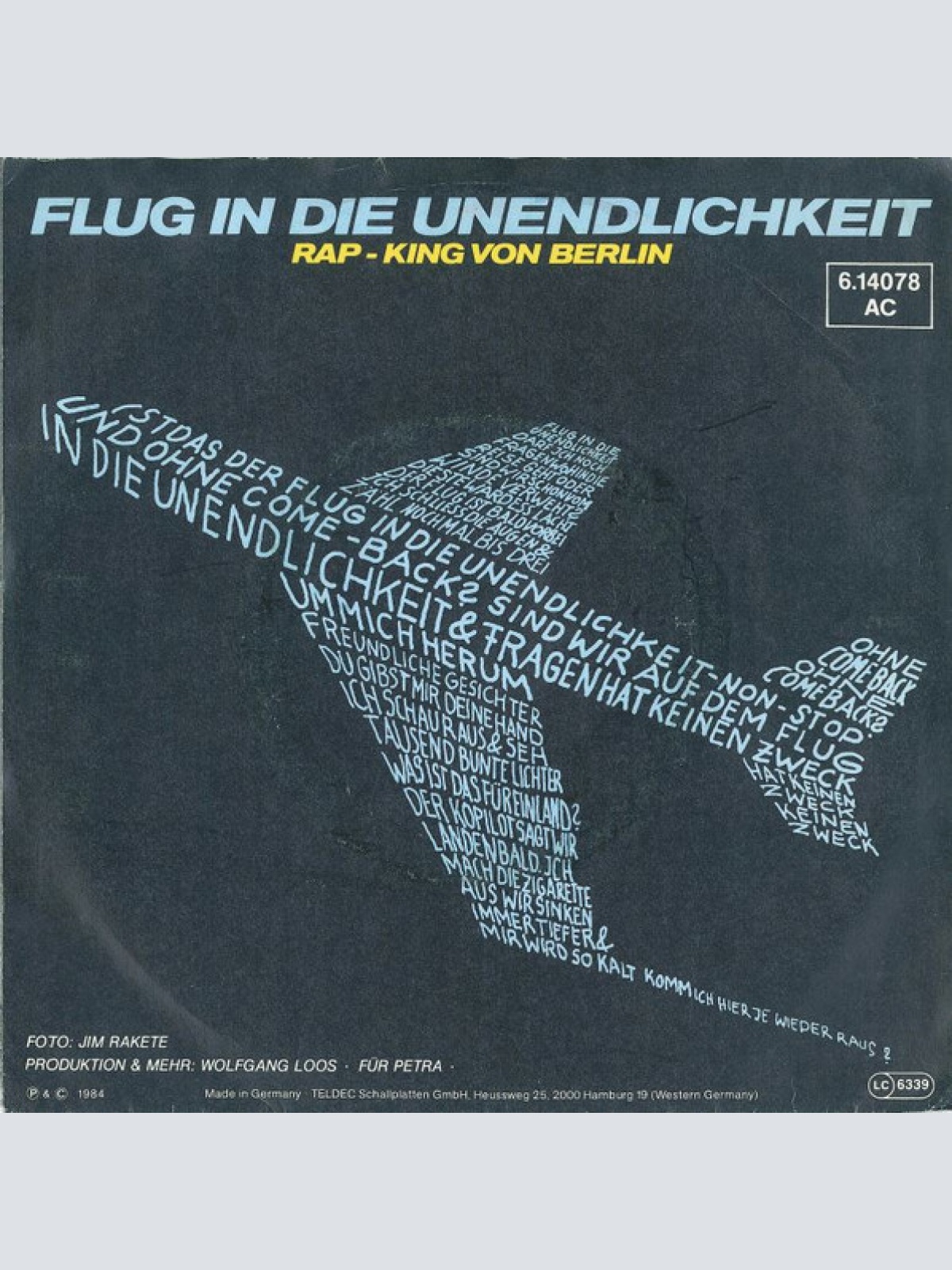 Vinyl / Matthias Hanselmann - Flug In Die Unendlichkeit
